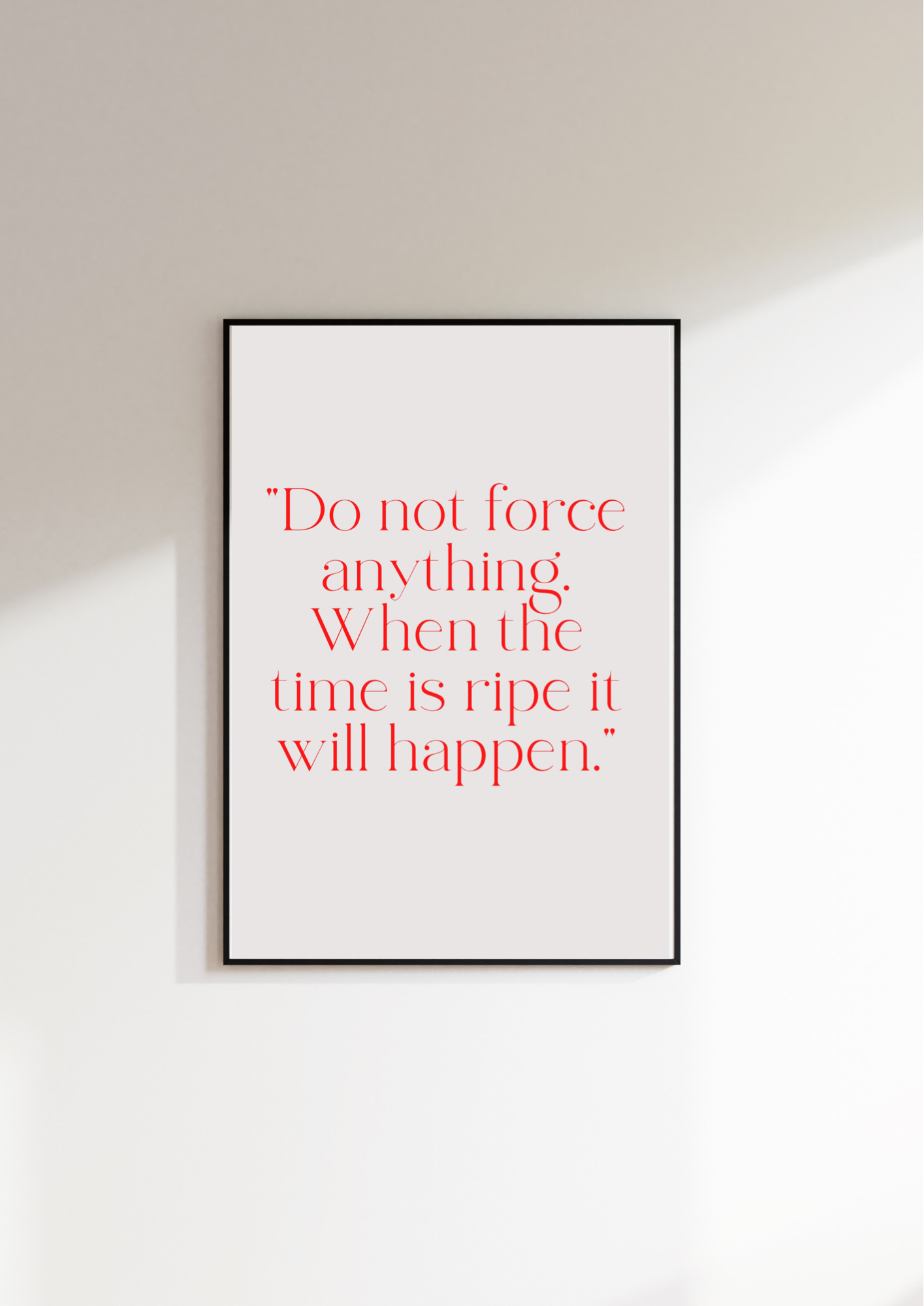 Do not force